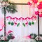 Large 10 Feet Felt Flamingo Garland - 2 String, No DIY, Flamingo Banner for Flamingo Party Decorations, Flamingo Birthday Banner for Flamingo Decorations, Flamingo Birthday Decorations